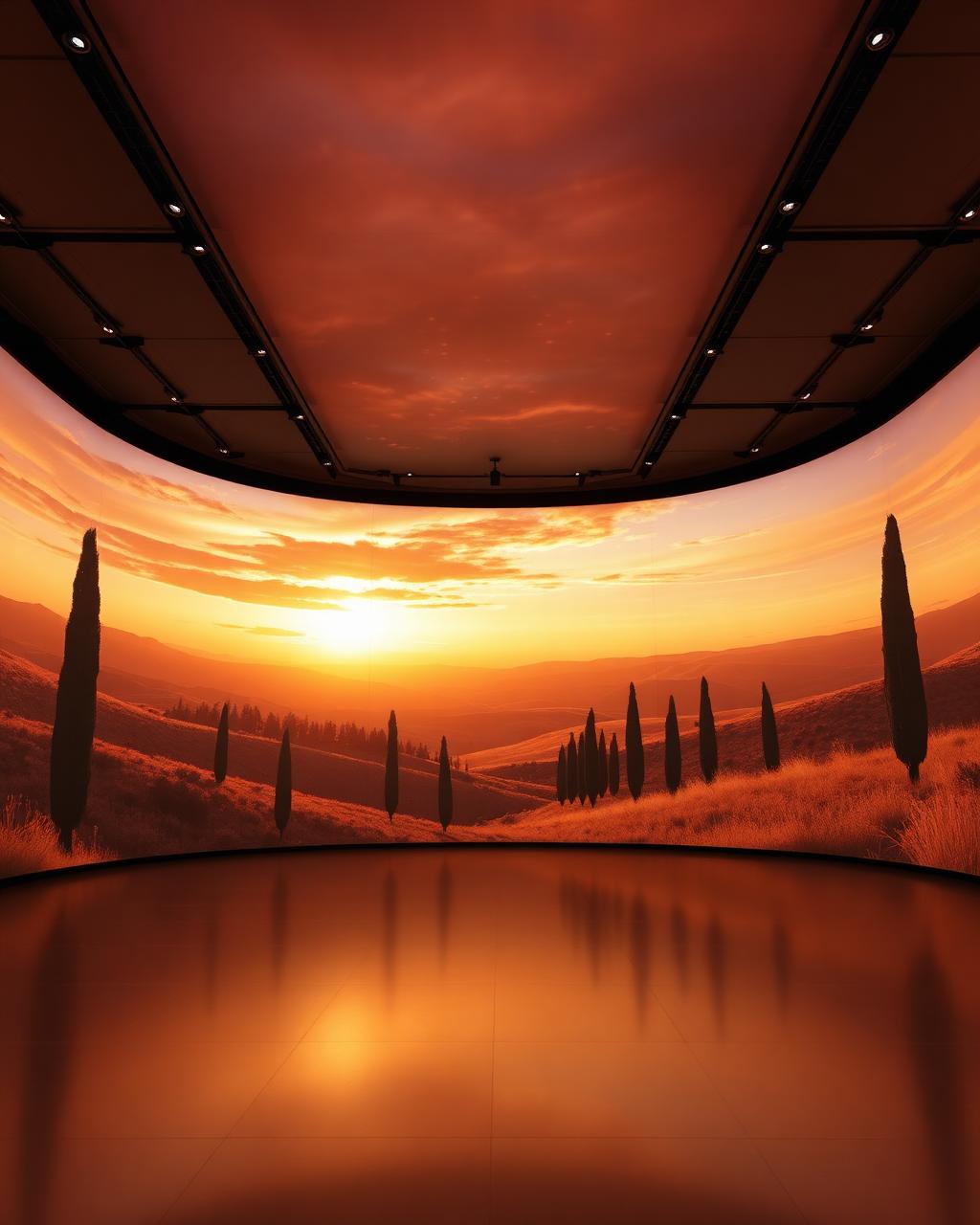 Golden Hour immersive LED theme preview